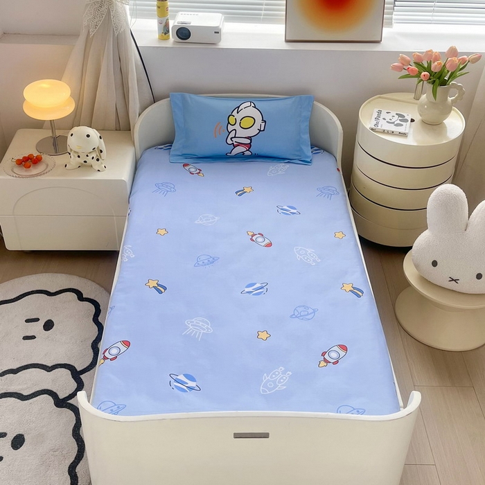 91家纺网 家纺一手货源 找家纺 蘭菲家纺 2025新款学生季幼儿园奥特曼三件套小版系列 运动员