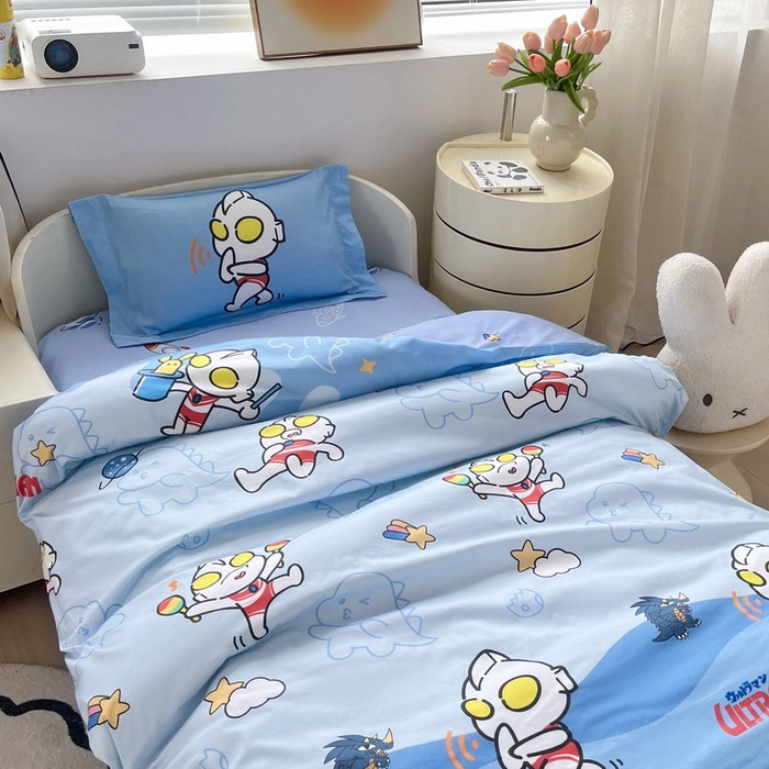 91家纺网 家纺一手货源 找家纺 蘭菲家纺 2025新款学生季幼儿园奥特曼三件套小版系列 运动员