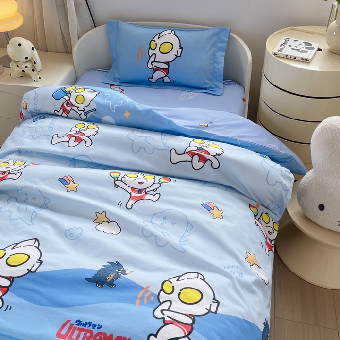 91家纺网 家纺一手货源 找家纺 蘭菲家纺 2025新款学生季幼儿园奥特曼三件套小版系列 运动员