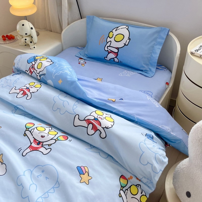 91家纺网 家纺一手货源 找家纺 蘭菲家纺 2025新款学生季幼儿园奥特曼三件套小版系列 运动员