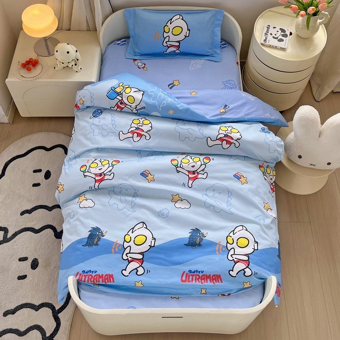 91家纺网 家纺一手货源 找家纺 蘭菲家纺 2025新款学生季幼儿园奥特曼三件套小版系列 运动员