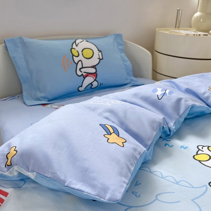 91家纺网 家纺一手货源 找家纺 蘭菲家纺 2025新款学生季幼儿园奥特曼三件套小版系列 运动员