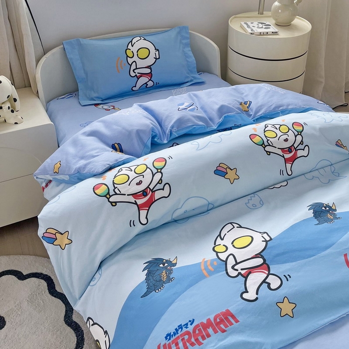 91家纺网 家纺一手货源 找家纺 蘭菲家纺 2025新款学生季幼儿园奥特曼三件套小版系列 运动员