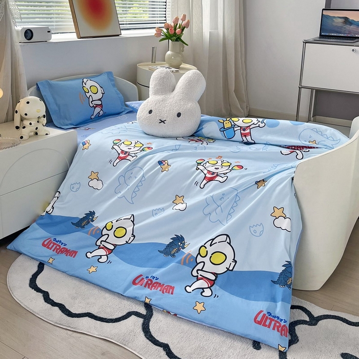 91家纺网 家纺一手货源 找家纺 蘭菲家纺 2025新款学生季幼儿园奥特曼三件套小版系列 运动员