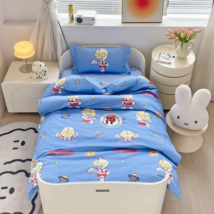 蘭菲家纺 2025新款学生季幼儿园奥特曼三件套小版系列 追风