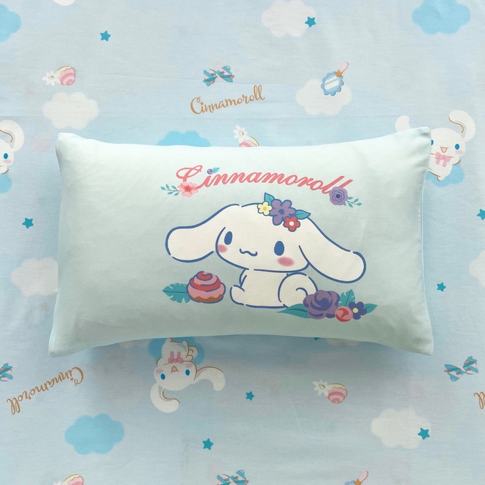 91家纺网 家纺一手货源 找家纺 蘭菲家纺 2025新款学生季全棉幼儿园三丽鸥三件套大版系列 泡芙