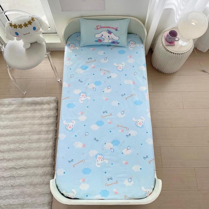 91家纺网 家纺一手货源 找家纺 蘭菲家纺 2025新款学生季全棉幼儿园三丽鸥三件套大版系列 泡芙