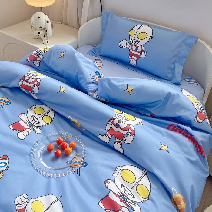 91家纺网 家纺一手货源 找家纺 蘭菲家纺 2025新款学生季幼儿园奥特曼三件套小版系列 追风