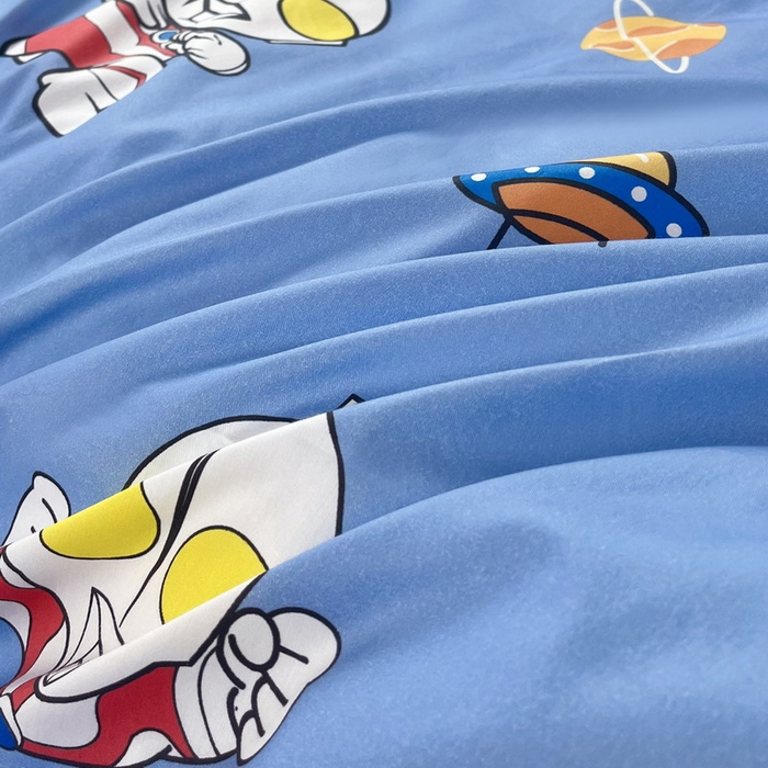 91家纺网 家纺一手货源 找家纺 蘭菲家纺 2025新款学生季幼儿园奥特曼三件套小版系列 追风