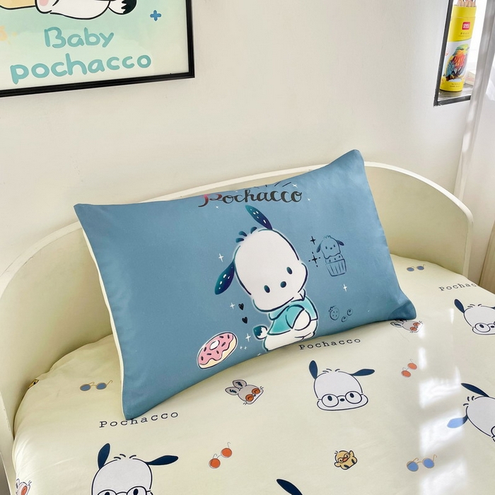 91家纺网 家纺一手货源 找家纺 蘭菲家纺 2025新款学生季全棉幼儿园三丽鸥三件套大版系列 恰恰.灰