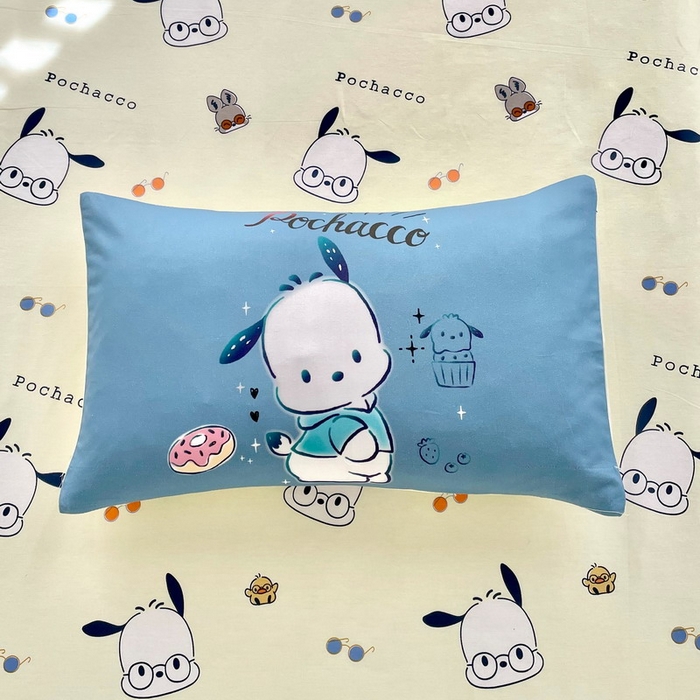 91家纺网 家纺一手货源 找家纺 蘭菲家纺 2025新款学生季全棉幼儿园三丽鸥三件套大版系列 恰恰.灰