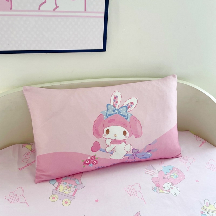 91家纺网 家纺一手货源 找家纺 蘭菲家纺 2025新款学生季全棉幼儿园三丽鸥三件套大版系列 去约会