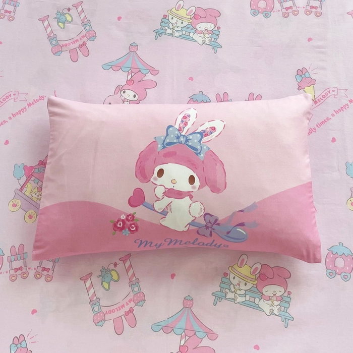 91家纺网 家纺一手货源 找家纺 蘭菲家纺 2025新款学生季全棉幼儿园三丽鸥三件套大版系列 去约会