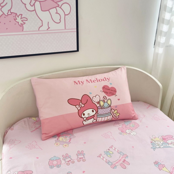 91家纺网 家纺一手货源 找家纺 蘭菲家纺 2025新款学生季全棉幼儿园三丽鸥三件套大版系列 收礼物