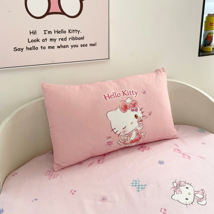 91家纺网 家纺一手货源 找家纺 蘭菲家纺 2025新款学生季全棉幼儿园三丽鸥三件套大版系列 甜睿