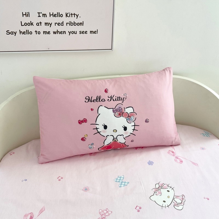 91家纺网 家纺一手货源 找家纺 蘭菲家纺 2025新款学生季全棉幼儿园三丽鸥三件套大版系列 向往