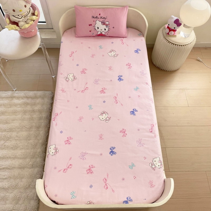 91家纺网 家纺一手货源 找家纺 蘭菲家纺 2025新款学生季全棉幼儿园三丽鸥三件套大版系列 向往