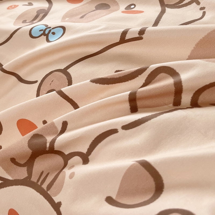 91家纺网 家纺一手货源 找家纺 蘭菲家纺 2025新款学生季幼儿园卡皮巴拉三件套小版系列 小卡