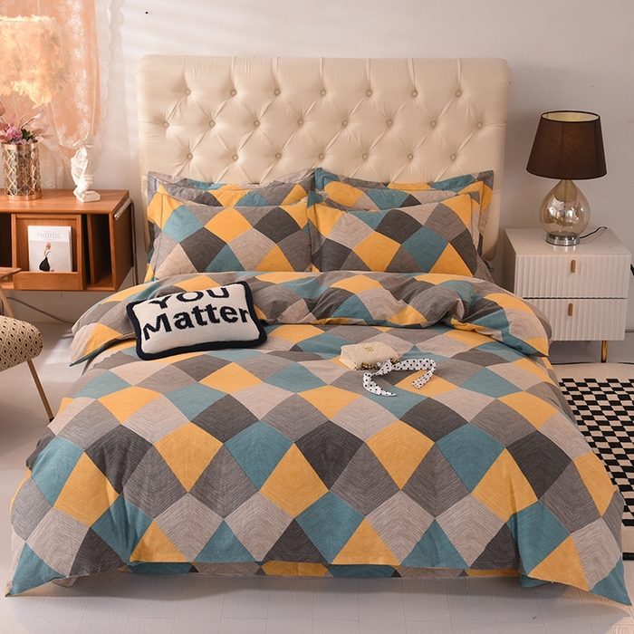 91家纺网 家纺一手货源 找家纺 （总）磨毛世家家纺 2025秋冬多规格铂金加厚四件套