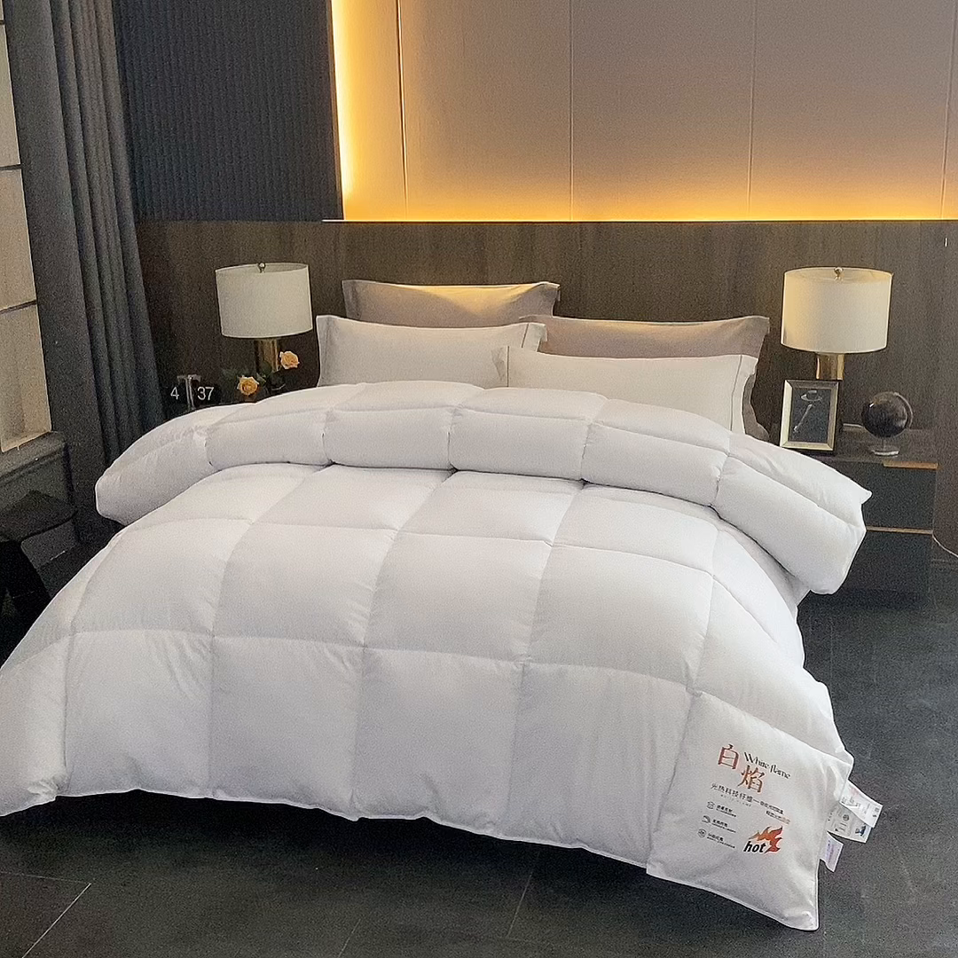 91家纺网 家纺一手货源 找家纺 （总）好老表被业 2025新款春秋被子冬被白焰蓄能发热被芯直播被子被芯