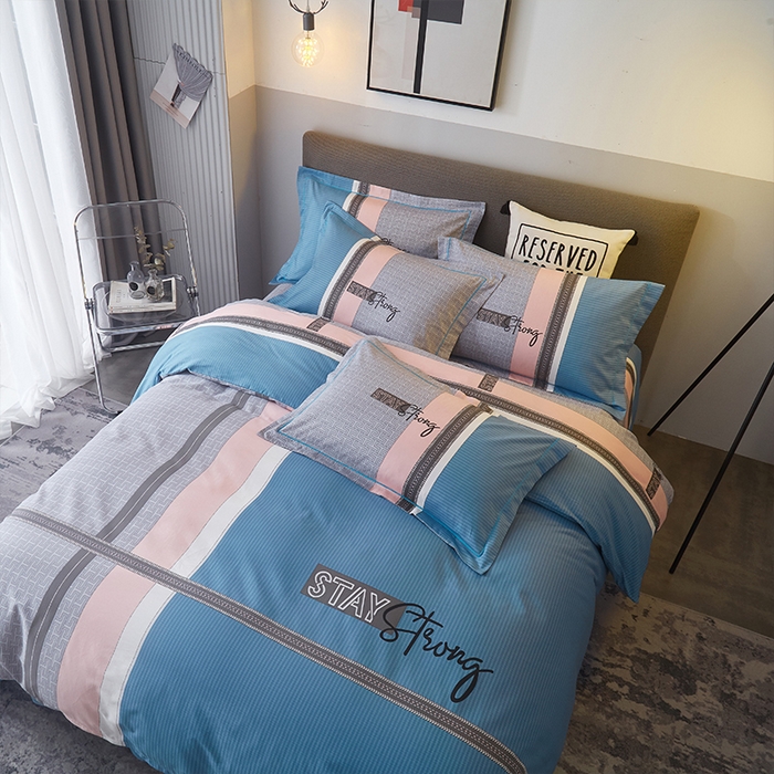 91家纺网 家纺一手货源 找家纺 格里芬家纺2025全棉大版花13372印花四件套 岱川-兰