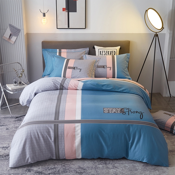 格里芬家纺2025全棉大版花13372印花四件套 岱川-兰