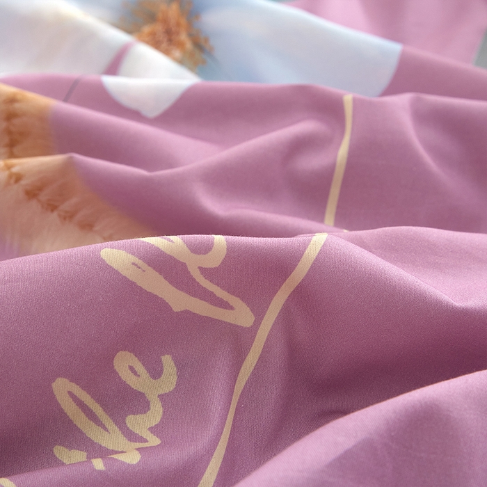 91家纺网 家纺一手货源 找家纺 格里芬家纺2025全棉大版花13372印花四件套 广凌-紫