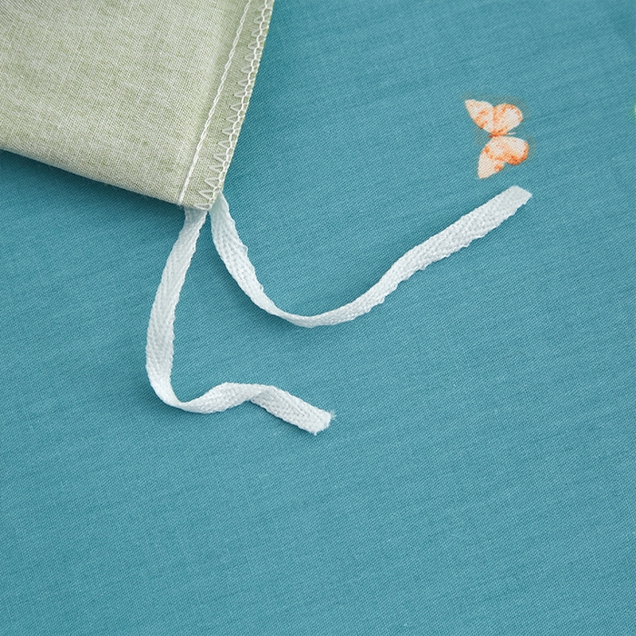 91家纺网 家纺一手货源 找家纺 格里芬家纺2025全棉大版花13372印花四件套 蝴蝶谷