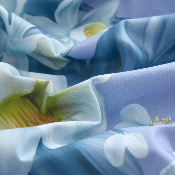 91家纺网 家纺一手货源 找家纺 格里芬家纺2025全棉大版花13372印花四件套 花季-紫