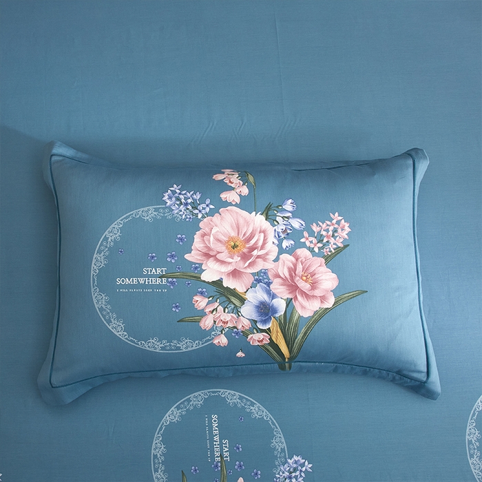 91家纺网 家纺一手货源 找家纺 格里芬家纺2025全棉大版花13372印花四件套 花娇百媚