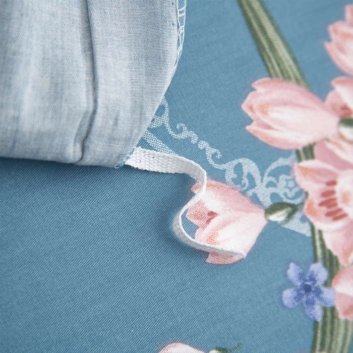 91家纺网 家纺一手货源 找家纺 格里芬家纺2025全棉大版花13372印花四件套 花娇百媚