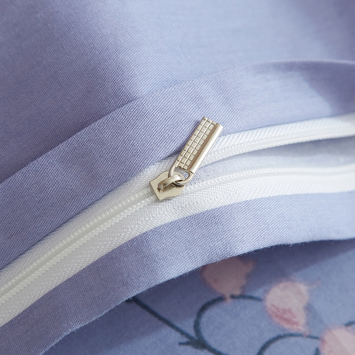 91家纺网 家纺一手货源 找家纺 格里芬家纺2025全棉大版花13372印花四件套 花香溢彩-紫