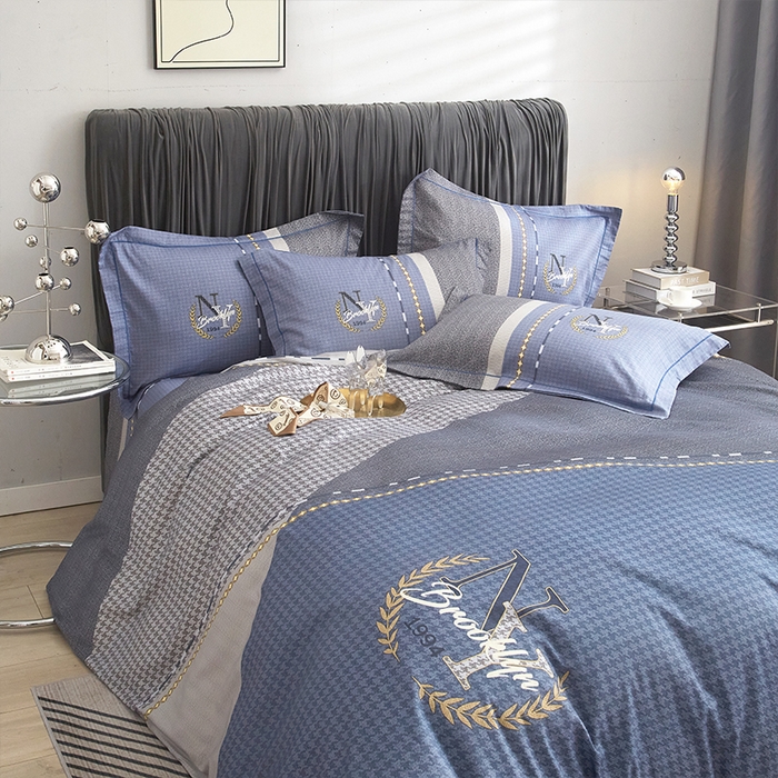 91家纺网 家纺一手货源 找家纺 格里芬家纺2025全棉大版花13372印花四件套 简爱