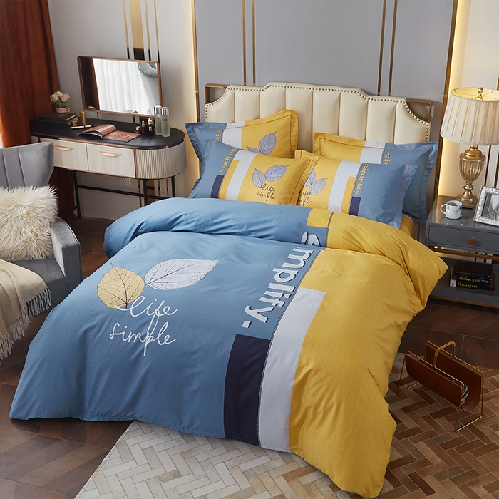 91家纺网 家纺一手货源 找家纺 格里芬家纺2025全棉大版花13372印花四件套 简希