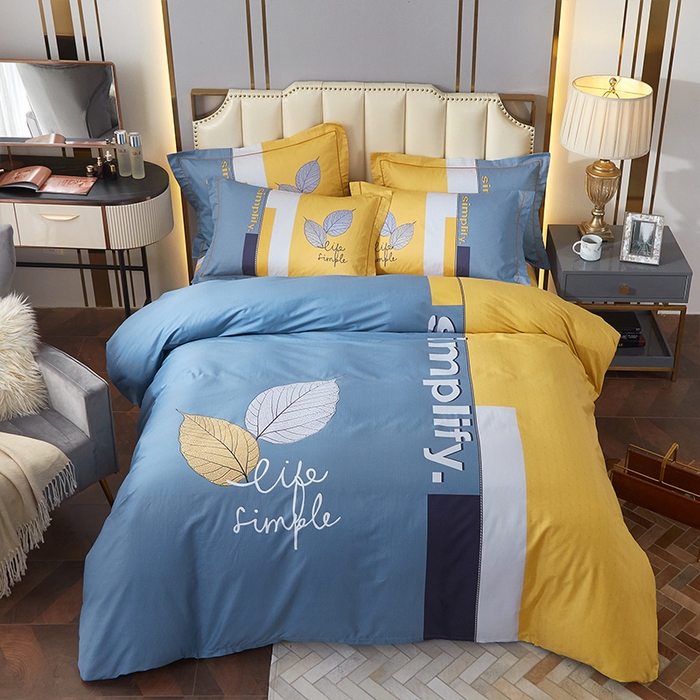 91家纺网 家纺一手货源 找家纺 格里芬家纺2025全棉大版花13372印花四件套 简希