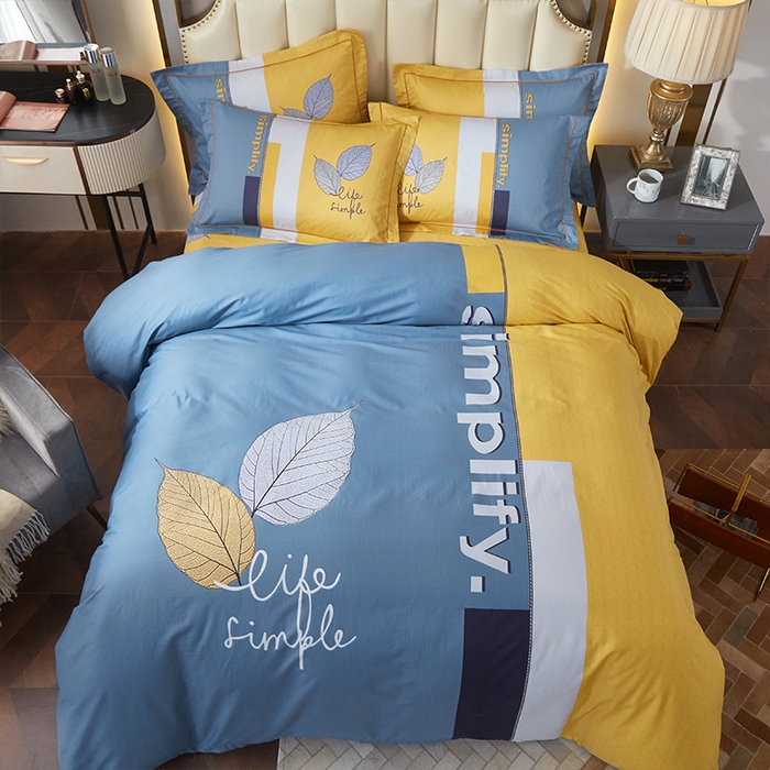 91家纺网 家纺一手货源 找家纺 格里芬家纺2025全棉大版花13372印花四件套 简希