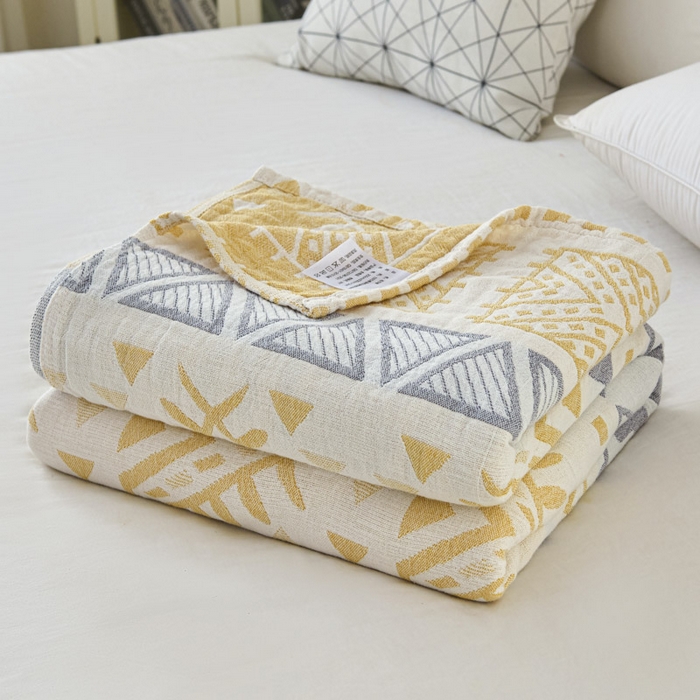 91家纺网 家纺一手货源 找家纺 小叮当家纺仓储工厂店 2025新款全棉纯棉多纱毛巾盖毯毯子 米亚