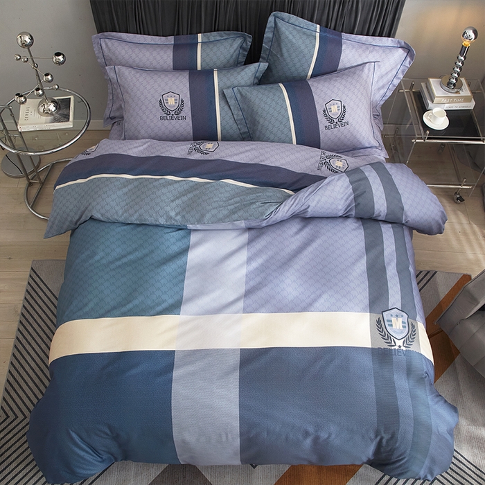 91家纺网 家纺一手货源 找家纺 格里芬家纺2025全棉大版花13372印花四件套 空白格