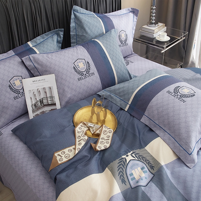 91家纺网 家纺一手货源 找家纺 格里芬家纺2025全棉大版花13372印花四件套 空白格