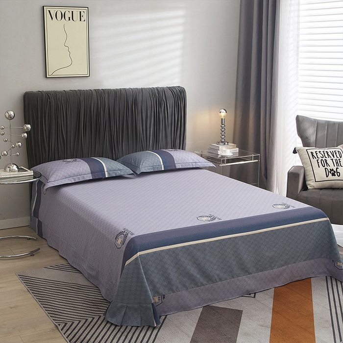 91家纺网 家纺一手货源 找家纺 格里芬家纺2025全棉大版花13372印花四件套 空白格