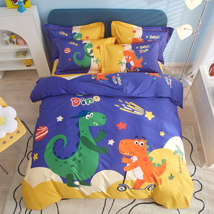 91家纺网 家纺一手货源 找家纺 格里芬家纺2025全棉大版花13372印花四件套 冒险之旅