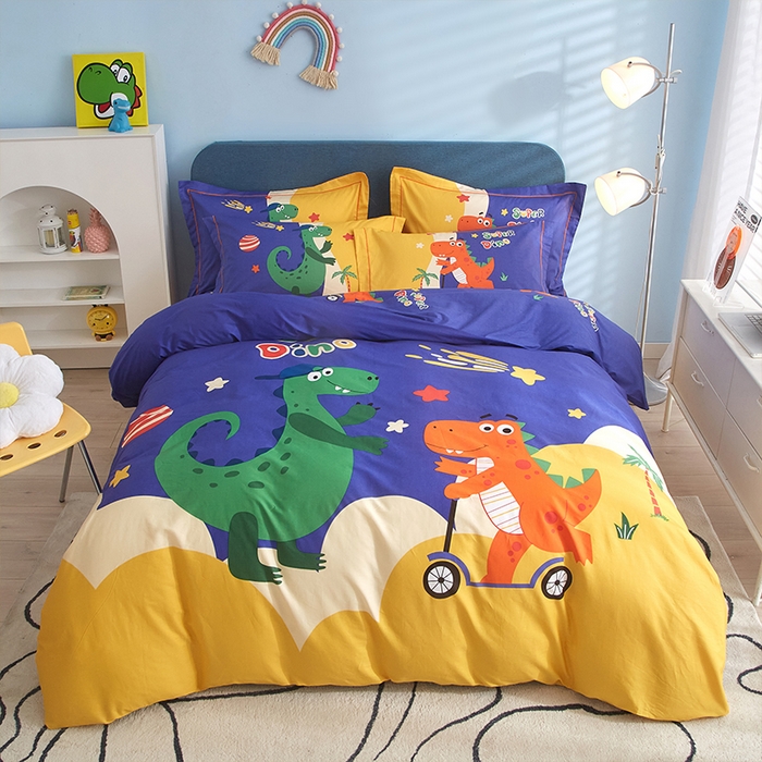 格里芬家纺2025全棉大版花13372印花四件套 冒险之旅