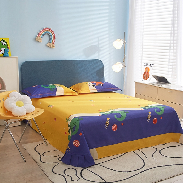 91家纺网 家纺一手货源 找家纺 格里芬家纺2025全棉大版花13372印花四件套 冒险之旅