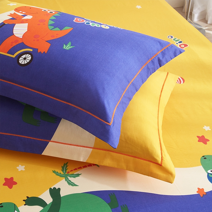 91家纺网 家纺一手货源 找家纺 格里芬家纺2025全棉大版花13372印花四件套 冒险之旅