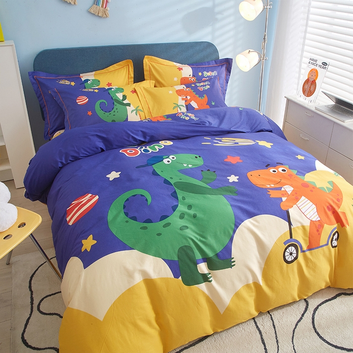 91家纺网 家纺一手货源 找家纺 格里芬家纺2025全棉大版花13372印花四件套 冒险之旅