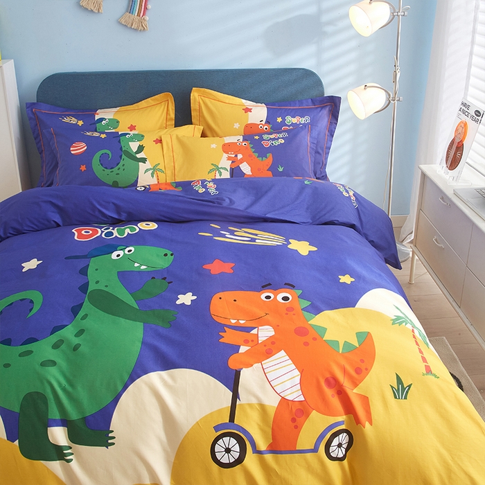 91家纺网 家纺一手货源 找家纺 格里芬家纺2025全棉大版花13372印花四件套 冒险之旅