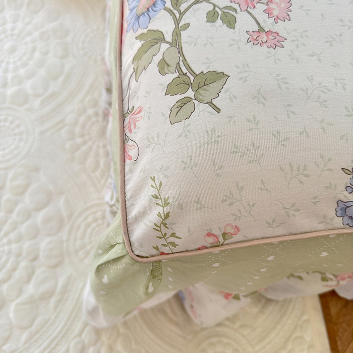 91家纺网 家纺一手货源 找家纺 （总）美达家纺 2025新款全棉纯棉AB版蕾丝小花边单层床裙四件套