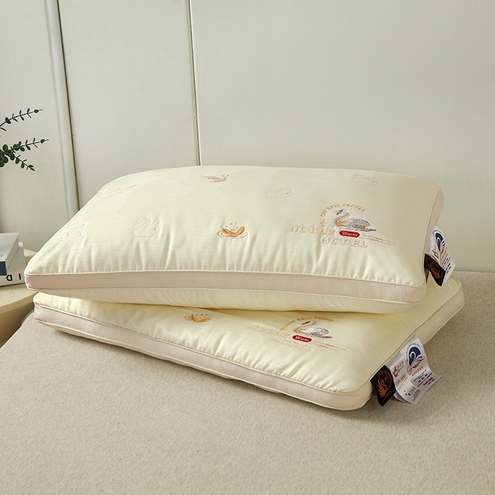 91家纺网 家纺一手货源 找家纺 全美2025新款立体提花刺绣护颈椎枕 高枕一只48*74