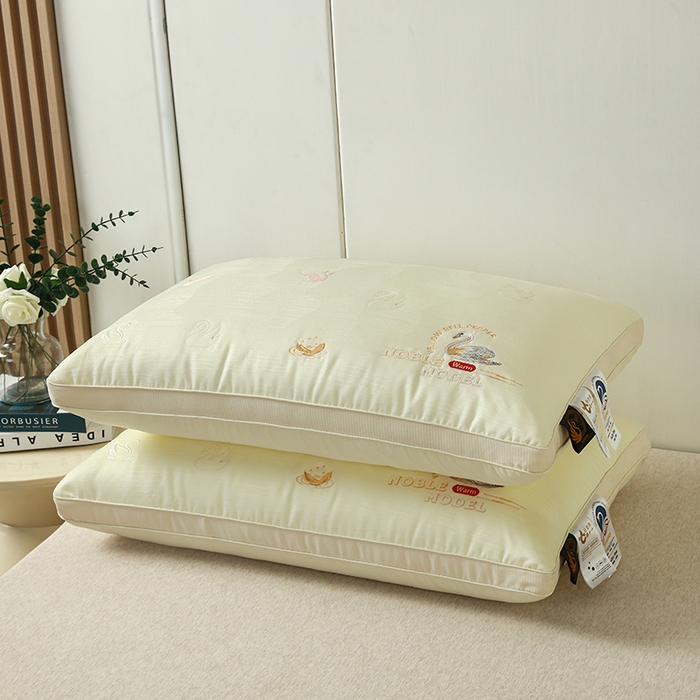 91家纺网 家纺一手货源 找家纺 全美2025新款立体提花刺绣护颈椎枕 高枕一只48*74