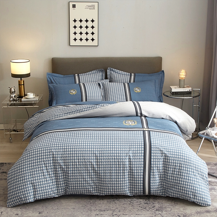 格里芬家纺2025新款全棉大版磨毛生态磨毛四件套 巴乔